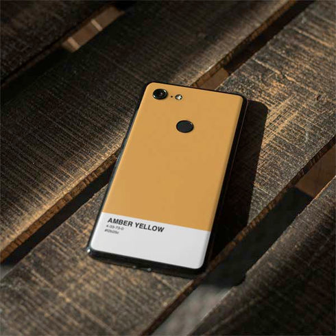 Amber Yellow Google Pixel 3 Skin